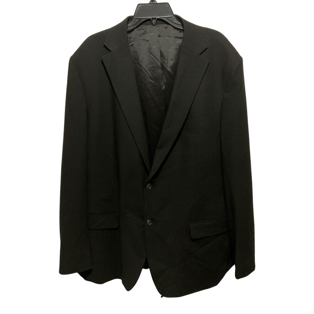 Michael Kors Men’s Classic Fit Twill Blazer Black Size 50L
